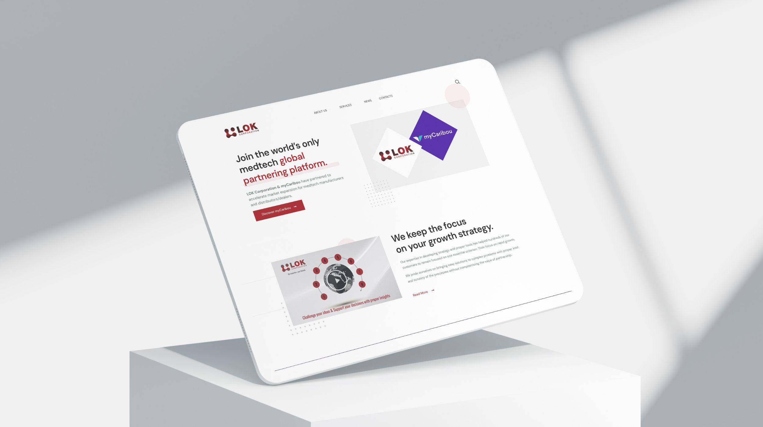 LOK Corporation website redesign
